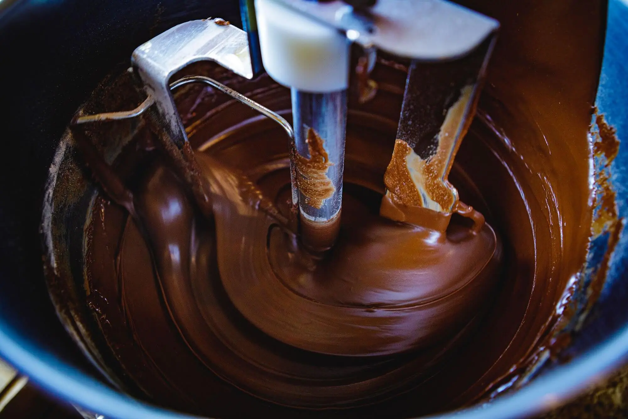 Fudge being stirred up before being made at the Meramec Caverns Gift Shop