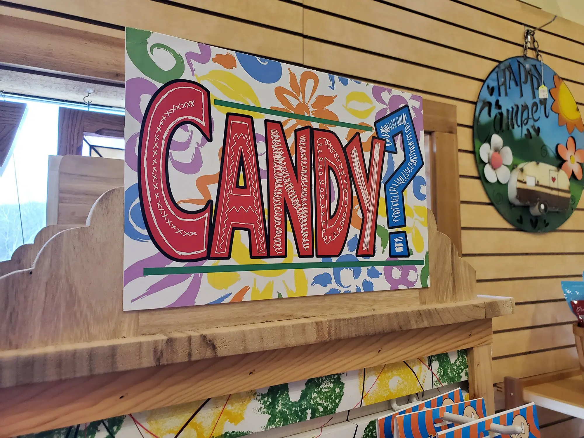 Candy Sign at the Meramec Caverns Gift Shop